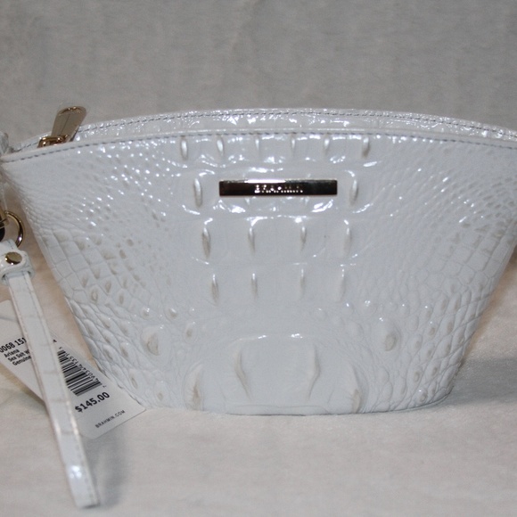 NWT Brahmin Ariana Wristlet Sea Salt White Melbourne - Picture 2 of 5